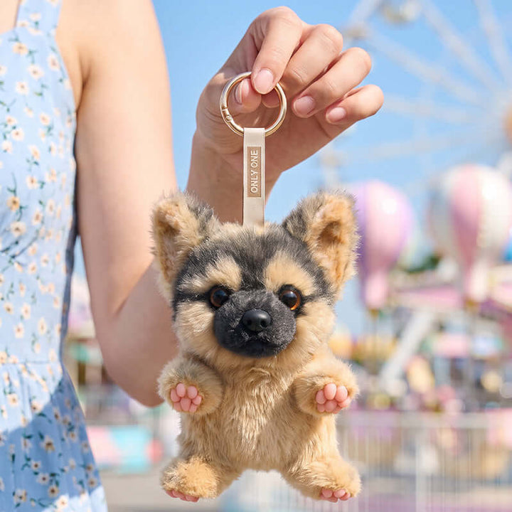Mini Seated German Shepherd Bag Charm