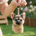 Mini Resting German Shepherd Bag Charm