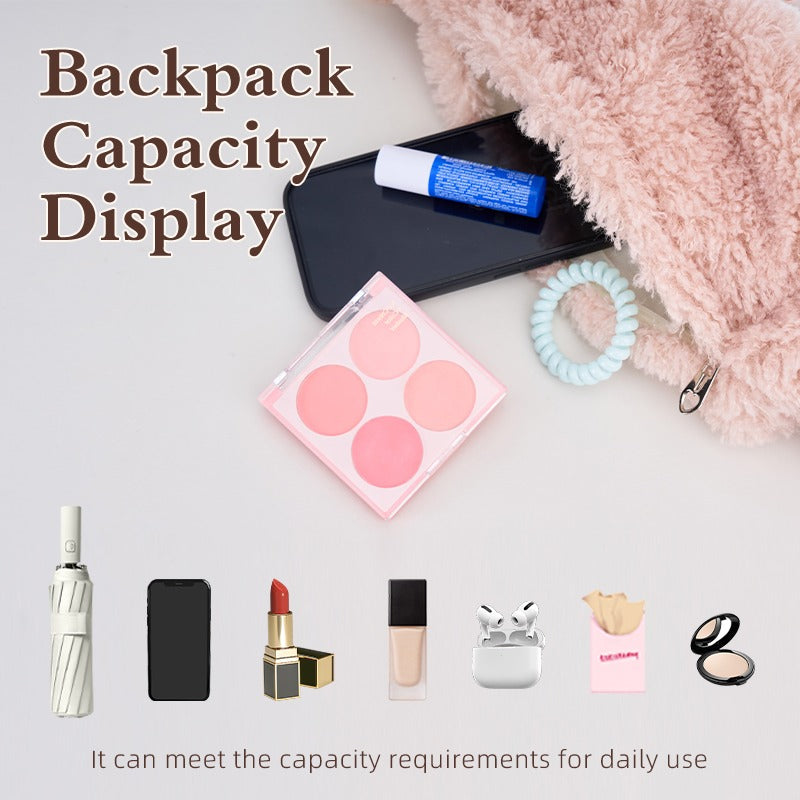 Devon Rex Cat plush backpack capacity display with daily essentials