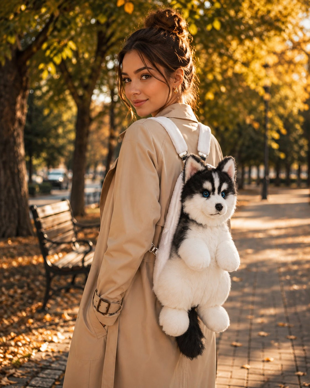 Dog plush backpacks — collection tile